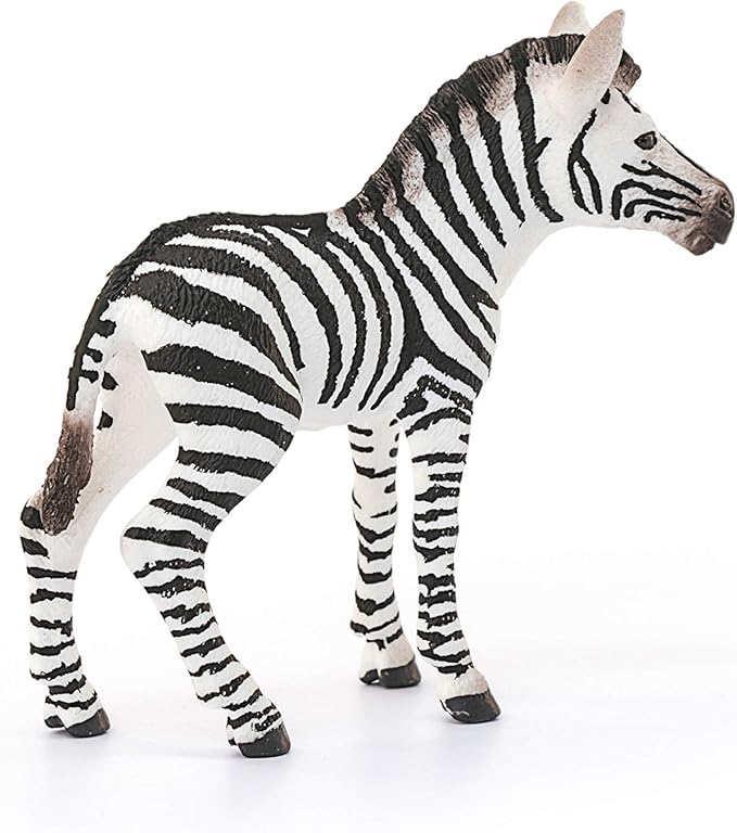Schleich Wild Life, Animal Figurine, Animal Toys for Boys and Girls 3-8 Years Old, Zebra Foal, Ages 3+