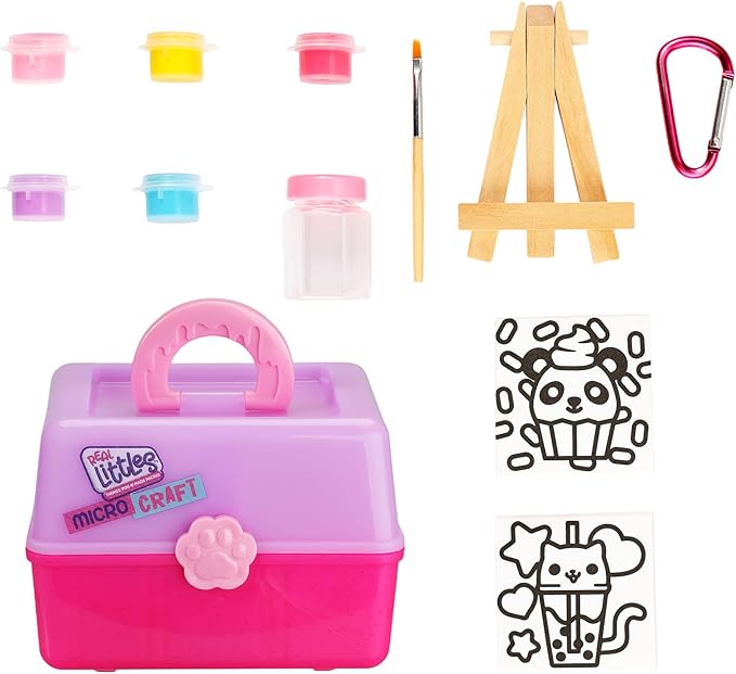 REAL LITTLES - Mini Craft Box - Collect 6 Different Projects to Make with Micro Working Accessories Inside! Styles May Vary and Each Craft Sold Separately, Small, Multicolor, 1 Pack