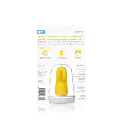 Frida Baby Baby's First Finger Toothbrush with Storage Case, 3 Months and Up, 1pk