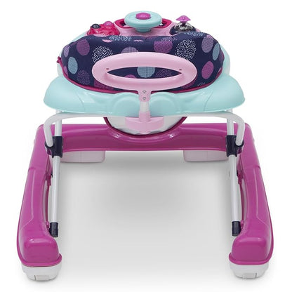Delta Children First Exploration 2-in-1 Activity Walker - with Music, Removable Play Tray, Push Walker Mode, Machine-Washable, Orbit