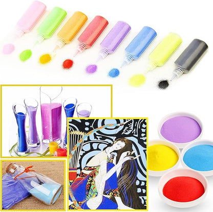Guuozzli 36 PCS Art Sand Kit, DIY Scenic Sand Painting & Wedding Decoration Bottles