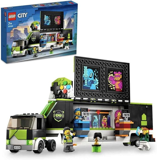 LEGO 60388 City Video Game Tournament Truck Esports Vehicle Toy with Minifigures for Gamer, Gift for Boys and Girls Age 7+