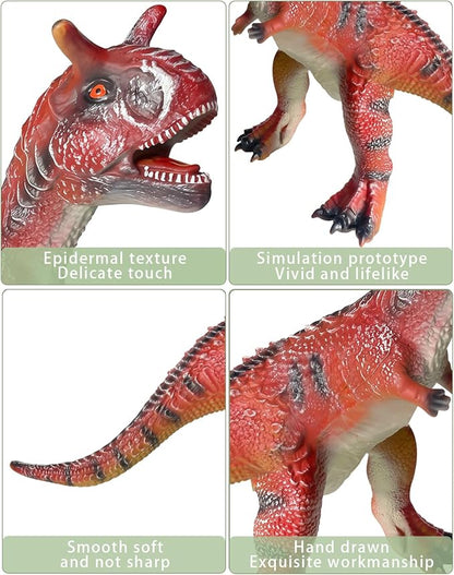 Big Carnotaurus 28 inch, Dinosaur Toys for Kids 3-5, Large Inflatable Dinosaur Toys for Kids Toddler Party Favors, Birthday Gifts for Boys Girls