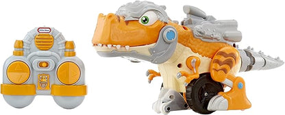 Little Tikes T-Rex Strike RC Remote Control Chompin' Dinosaur Toy Vehicle Car with Full 360 Degree Spins That Roars, Plays Music and SFX- Gifts for Kids, Toys for Boys & Girls Ages 4 5 6+ Years Old