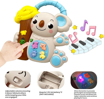 Musical Toys for 1 Year Old Boys and Girls, Baby Light Up Piano Keyboard Musical Toys for Toddlers 1-3, Early Learning Educational Infant Toys, 1 Year Old Baby Boy Girl Toys Gifts (Koala)