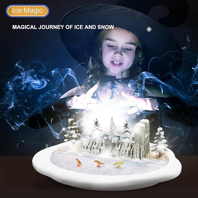 Snow Making Experiment Kits, Snow Making Fun Science Kits for Kids, DIY Educational Painting 3D Snow Scene Science Experiment Kit Snow Making Experiment Scene Painting DIY Model Science Toys-3001