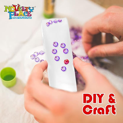 Novelty Place White Slap Bracelets, 25 Pcs DIY Blank Party Wrist Strap Snap Band for Teens & Kids - Classroom Craft Activity Prize Gift Costume