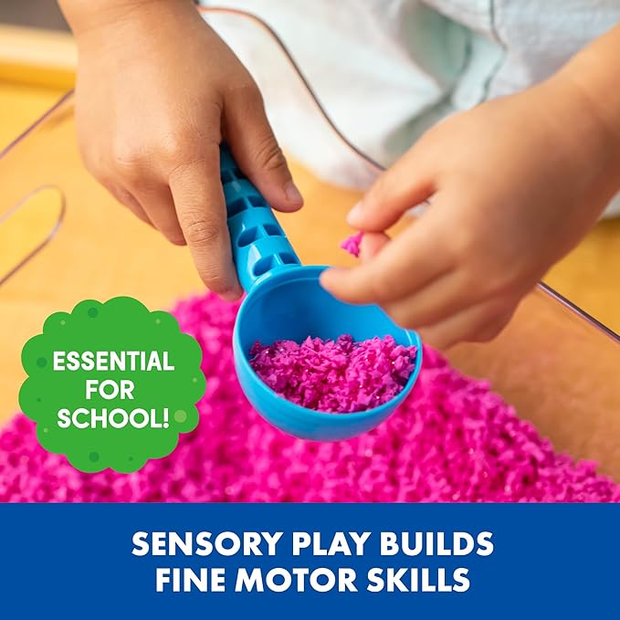 Educational Insights Playfoam Pluffle for Sensory Bins 4-Pack, Green, Blue, Pink & Black