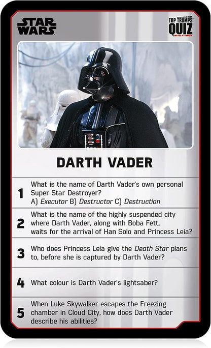 Top Trumps Star Wars Quiz Games - Trivia Quiz - Kids Games - Great Travel Games and Road Trip Games - Trivia Outdoor Games - Family Games for Kids and Adults 2+ Players