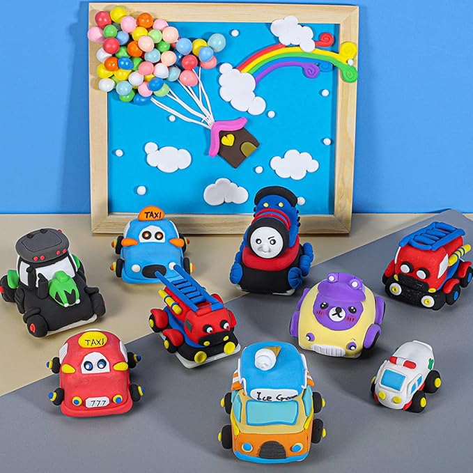 Modeling Clay Kit - 24 Colors Air Dry Ultra Light Clay, Safe & Non-Toxic, Great Gift for Kids.