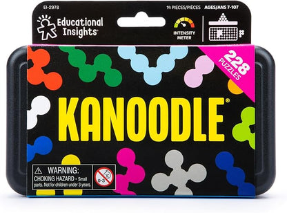 Educational Insights Kanoodle - Original 3D Brain Teaser Puzzle,Single Player Mind Challenge Toys,Handheld Travel Games,Challenging Logic Puzzles and Gifts for Kids,Teens & Adults Ages 7+,(Pack of 2)