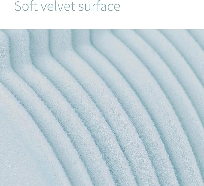 ManGotree Velvet Baby Clothes Hangers, Baby Toddler Kids Hangers with Swivel Hook, Notched Shoulder Design for Kids and Children Clothes (30 Pack, Blue)