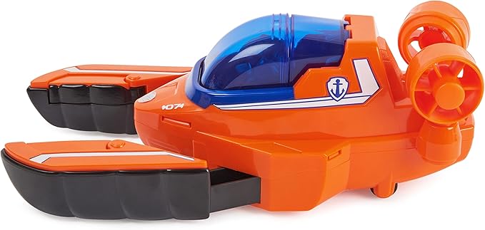 Paw Patrol Aqua Pups Zuma Transforming Lobster Vehicle with Collectible Action Figure, Kids Toys for Ages 3 and up