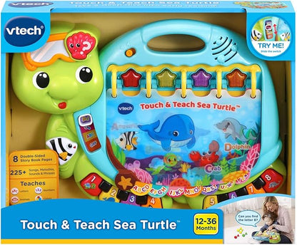 VTech Touch and Teach Sea Turtle Interactive Learning Book, Green
