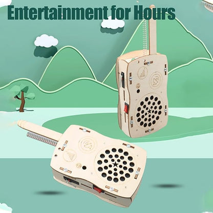 STEM Toys for Age 6-8-13 Crafts Kits Building Your Own Walkie Talkies for Kids Easter Basket Stuffers Gifts for 6 7 8 9 10 11 12 13 14+ Years Old Boys Girls Teens Engineering DIY Electronics