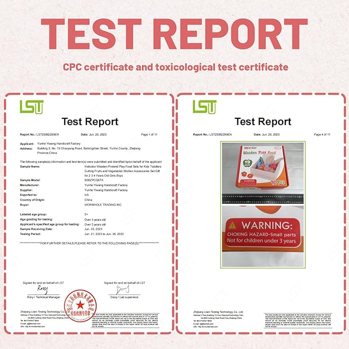 Holicolor 40pcs Wooden Play Food, Pretend Play Food Sets for Kids Kitchen, Cutting Fake Food Toy Educational Play Kitchen Food with Fruits and Vegetables for Toddler Birthday Gift