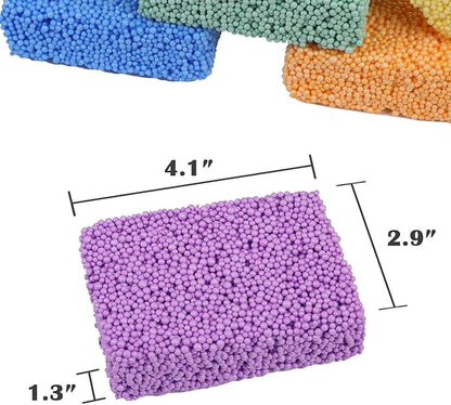 Funny Poop Floam Clay 6 Colors Modeling Foam Beads Play Kit for Kids Educational Magic Clay DIY Art Crafts Never Dries Out Preschool Toys Motor Skills