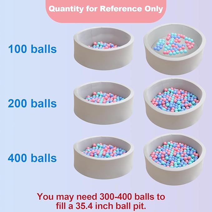 Foam Ball Pit with Play Block for Toddlers Ball Pool Climbing Block Soft Play Equipment for Babies Kids Children Indoor Outdoor Active Play Structure (Ball Pit, Stair, Slope)