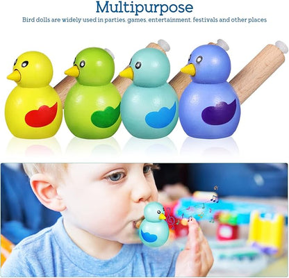 TOYANDONA Wooden Whistle Toys for Kids 7 Pcs Bird and Animal Shapes Educational Musical Toddler Whistles Lightweight Portable