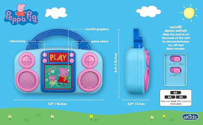 Peppa Pig Toy Music Player, Toddler Toy with Built-in Music and Lights (Peppa Pig)