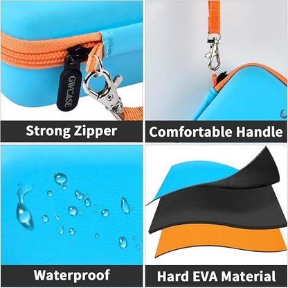 GWCASE Case Compatible with 3Doodler Start+ Essentials for 3D Pen Set for Kids, Storage Organizer Carrying Holder Fit for Printing Pens, Plastic Refill Blister, Micro-USB Charger (Box Only) -Blue