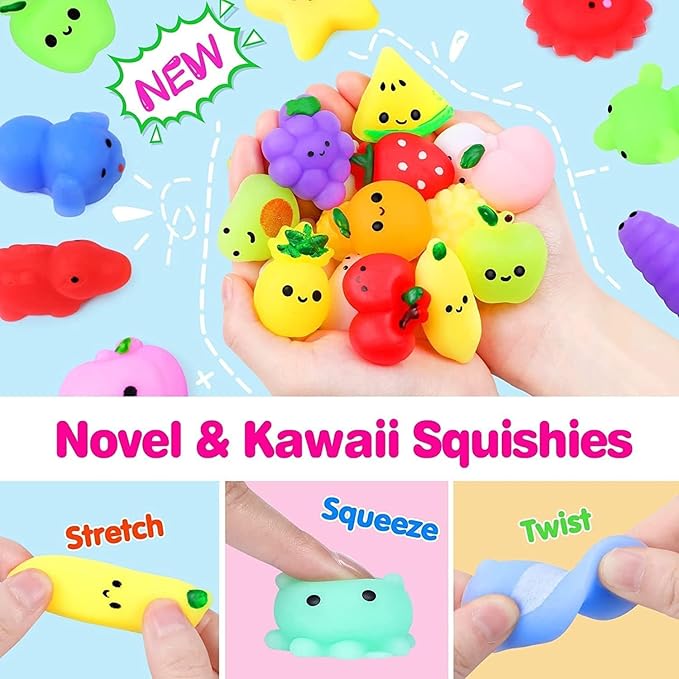 114 Pcs Party Favors for Kids 3-5 4-8 8-12, Fidget Toys, Treasure Box Toys for Classroom, Pinata Filler, Goodie Bag Stuffers, Treasure Chest, Prize Box Toys, Classroom Prizes, Carnival Prizes