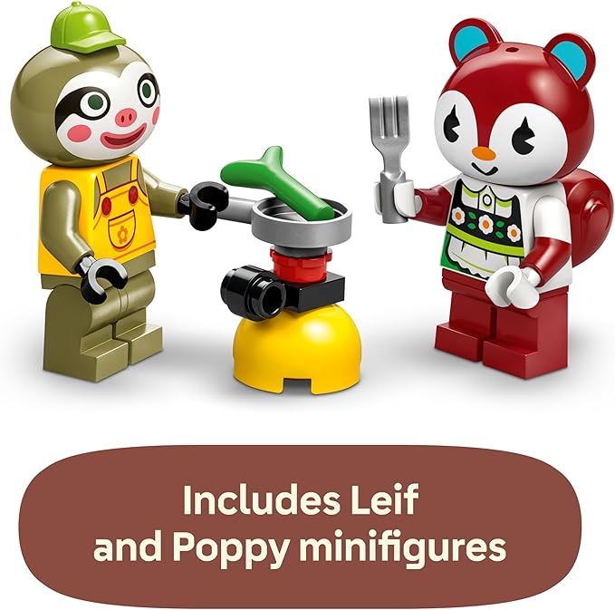 LEGO Animal Crossing Leif's Caravan & Garden Shop Building Toy - Animal Crossing Toy Figure and Playset for Kids, Girls and Boys, Ages 7+ - Pretend Play Gift Idea for Birthdays - 77054