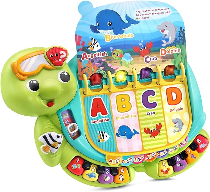 VTech Touch and Teach Sea Turtle Interactive Learning Book, Green