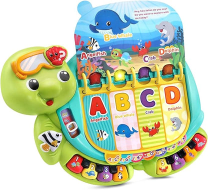 VTech Touch and Teach Sea Turtle Interactive Learning Book, Green