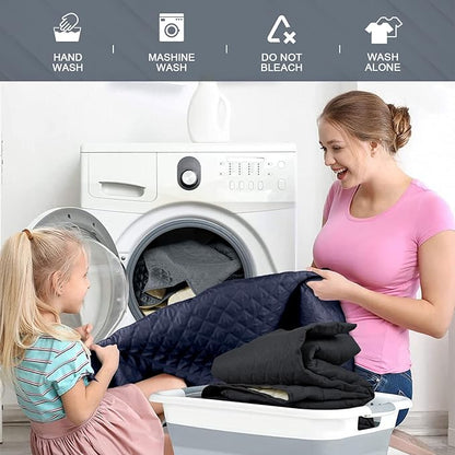 TAOCOCO Non-Slip Recliner Chair Cover Sofa Slipcover, Pet Cover for Small Recliner Chair with Elastic Straps, Washable Reclining Chair Cover Recliner Furniture Protector (23'' Small, Dark Blue)