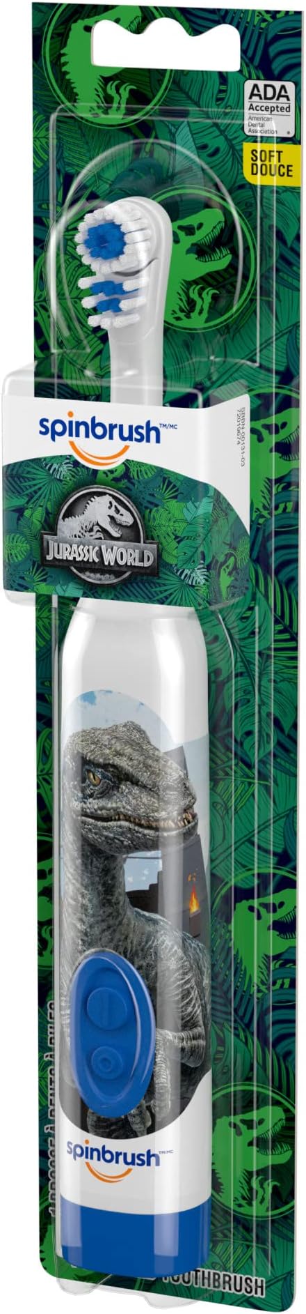 Spinbrush Jurassic World Kid’s Electric Battery Toothbrush, Soft, 1 ct