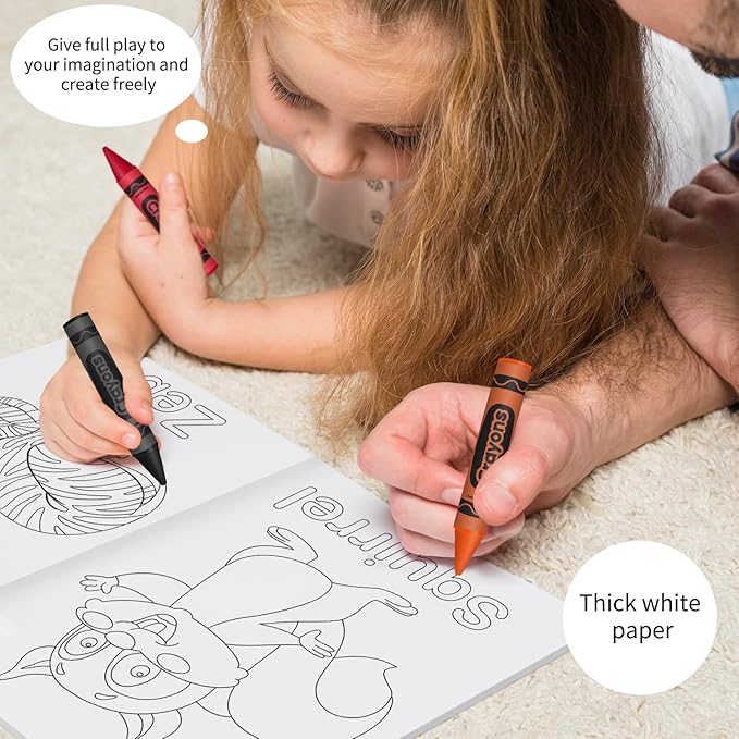 Kalysky 1-3 2-4 Year Old Art Set : Simple Coloring Books and Jumbo Crayons,Kids & Toddler Coloring Books,Sketch Book for Kids Cognition and Exploration Activity