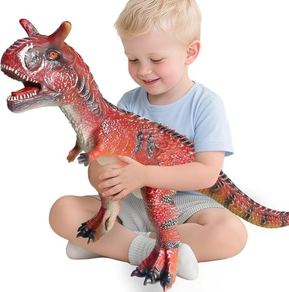Big Carnotaurus 28 inch, Dinosaur Toys for Kids 3-5, Large Inflatable Dinosaur Toys for Kids Toddler Party Favors, Birthday Gifts for Boys Girls