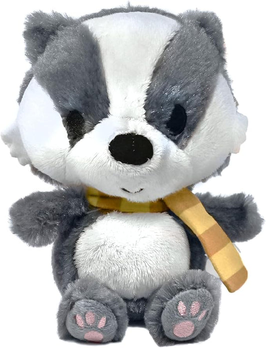 KIDS PREFERRED Harry Potter Hufflepuff Badger Plush Stuffed Animal with Yellow Stripped Scarf Hogwarts House Collectible for Babies, Toddlers, and Kids 6 Inches