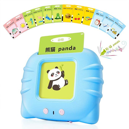 Chinese & English Bilingual Talking Flash Cards for Toddler/Beginning - Learning Educational Toy to Learn Chinese/English,Talking Flash Cards for Ages 2+