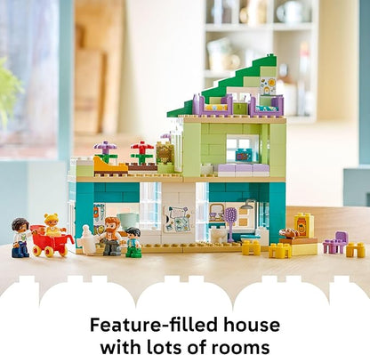 LEGO DUPLO Town 3 in 1 Modern Family House with Figures Building Toy - Learning Play Set for Toddler Boys & Girls, Ages 2+ - Fine Motor Skills Toys for Preschool - Gift for Birthdays - 10470