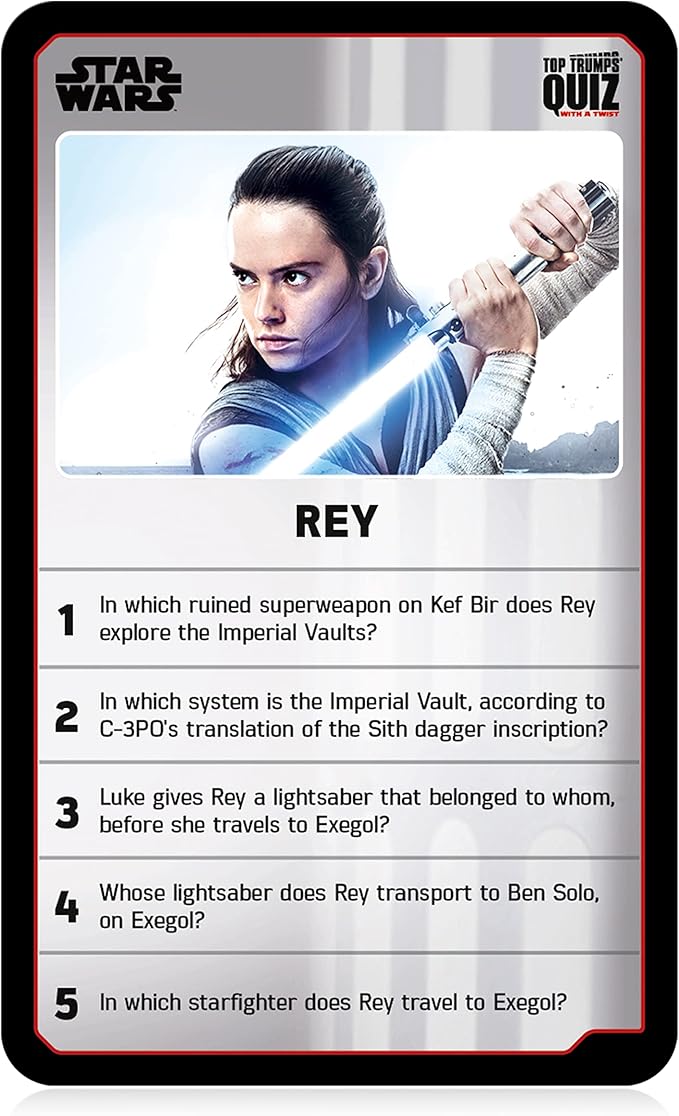 Top Trumps Star Wars Quiz Games - Trivia Quiz - Kids Games - Great Travel Games and Road Trip Games - Trivia Outdoor Games - Family Games for Kids and Adults 2+ Players