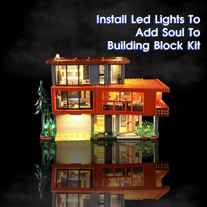 Vaodest LED Light for Lego Twilight The Cullen House 21354 Set,Design and Configuration Compatible with Model 21354(LED Light Only, Not Building Block Kit)