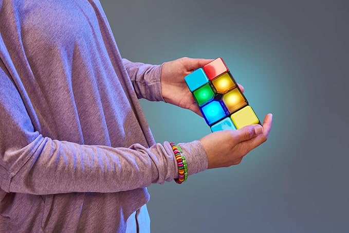 Flipslide Game - Electronic Handheld Game | Addictive Multiplayer Puzzle Game of Skill | Flip, Slide & Match Colors to Beat the Clock | 4 Thrilling Game Modes | Ages 8+ | Includes Batteries