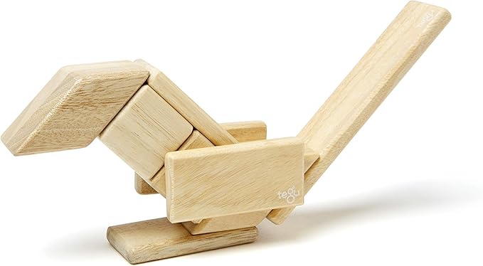 14 Piece Tegu Magnetic Wooden Block Set Natural
