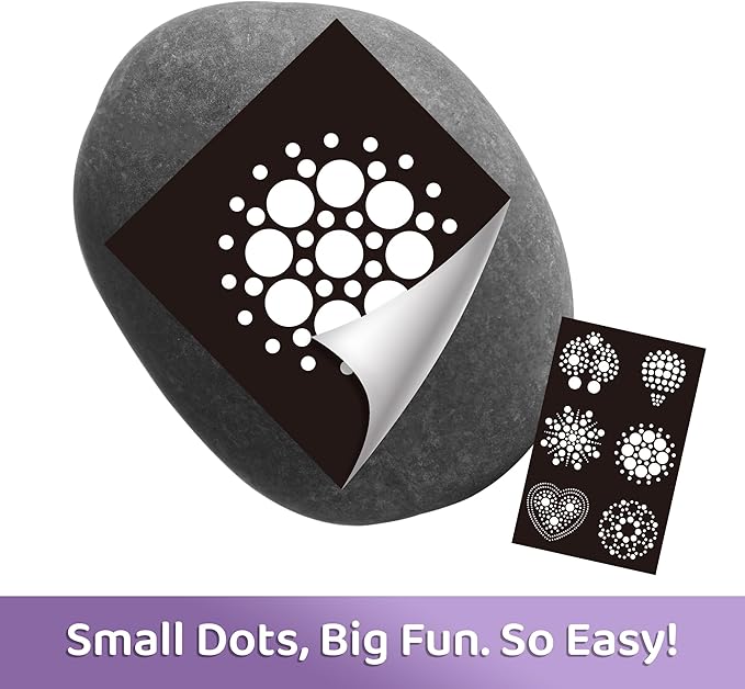 Piano Potato Mandala Rock Painting Kit, Rock Painting Kit for Kids Ages 6-12, Arts & Crafts Christmas Gifts with All Supplies for Creative Art Toys & Craft Activities