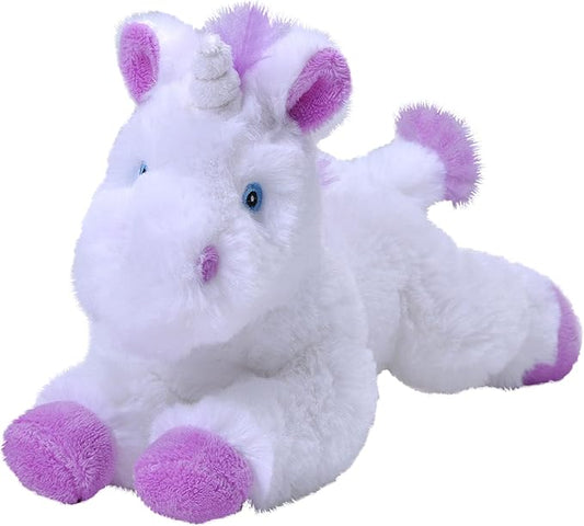 Wild Republic EcoKins Mini Unicorn Stuffed Animal 8 inch, Eco Friendly Gifts for Kids, Plush Toy, Handcrafted Using 7 Recycled Plastic Water Bottles, 24814