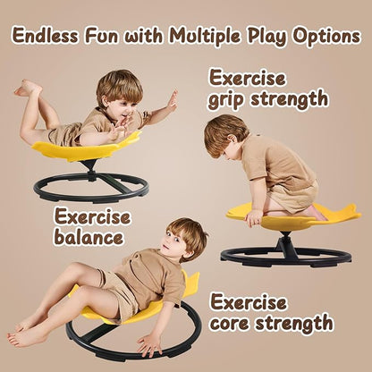 Autism Sensory Products Sit and Spin Kids Swivel Chair for Kids Toddlers Sensory Spinning Seat Improve Kids' Carsickness, Seasickness, Airsickness