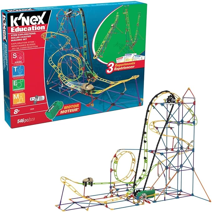 K'NEX Education - STEM Explorations: Roller Coaster Set ‚ 546 Pieces, Creative Building Set‚ Ages 8+