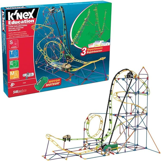 K'NEX Education - STEM Explorations: Roller Coaster Set ‚ 546 Pieces, Creative Building Set‚ Ages 8+