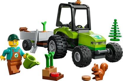 LEGO 60390 City Great Vehicles Park Tractor Farmhouse Toy, Building Kit with Toy Animals, Includes Minifigure, from 5 Years, Gift Idea