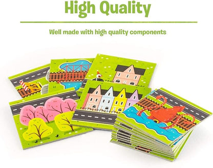 Ravensburger Rivers, Roads and Rails - Innovative Matching Game for Kids | Encourages Strategic Thinking | Award-Winning Design