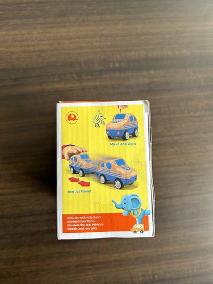 3pcs Wooden Toys Cars, Taxi, Fire Truck, City Bus, Educational Toy, Early Learning for Toddlers, Colorful Vehicles Play Set for 2 3 Year Old Boys Girls Christmas Birthday Gift