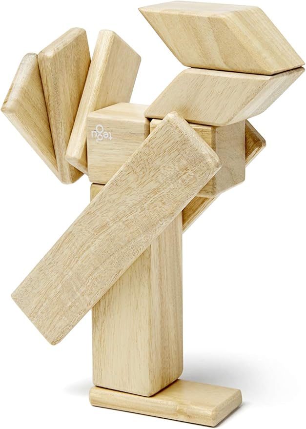 14 Piece Tegu Magnetic Wooden Block Set Natural