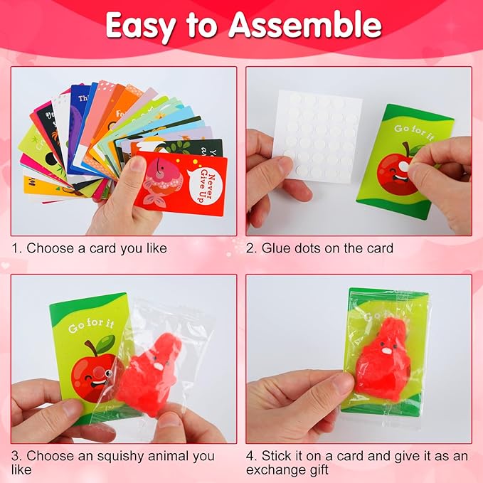 Squishy Toys, 28 Pack Kawaii Squishies and Cards, Gifts for Goodie Bag Stuffers, Party Favors for Kids 4-8 8-12, Treasure Box Classroom Prizes Mochi Squishy Cat Fidget Toys